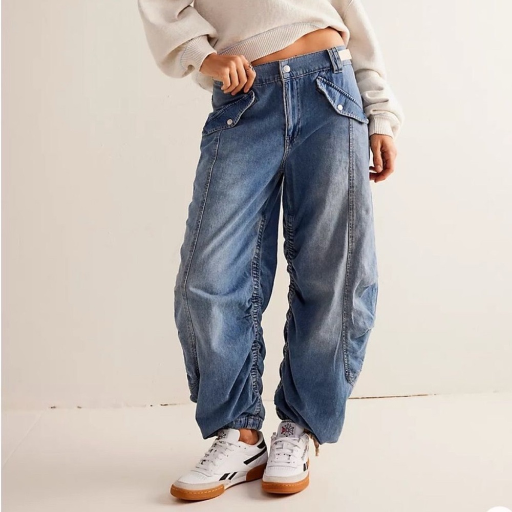 We The Free In A Cinch Denim Pull-On Jeans M